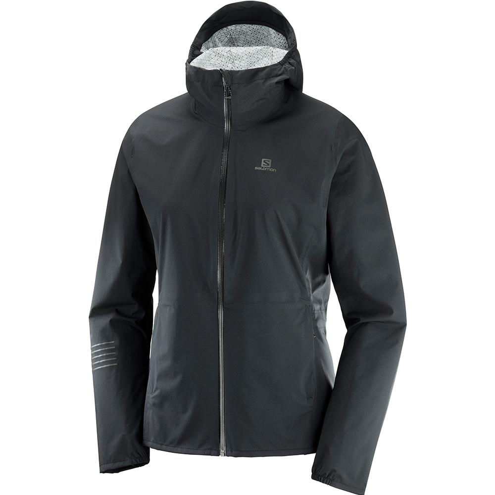 SALOMON LIGHTNING WP JKT W Philippines - Women's Jackets - Black | 903564-PZS